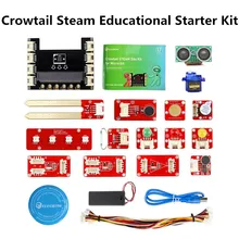 Elecrow Crowtail Steam Educational Starter Kit for Micro:bit Learning Programming Kit Microbit Makecode Projects with 9G Servo Elecrow Crowtail Steam Educational Starter Kit for Micro:bit Learning Programming Kit Microbit Makecode Projects with 9G Servo