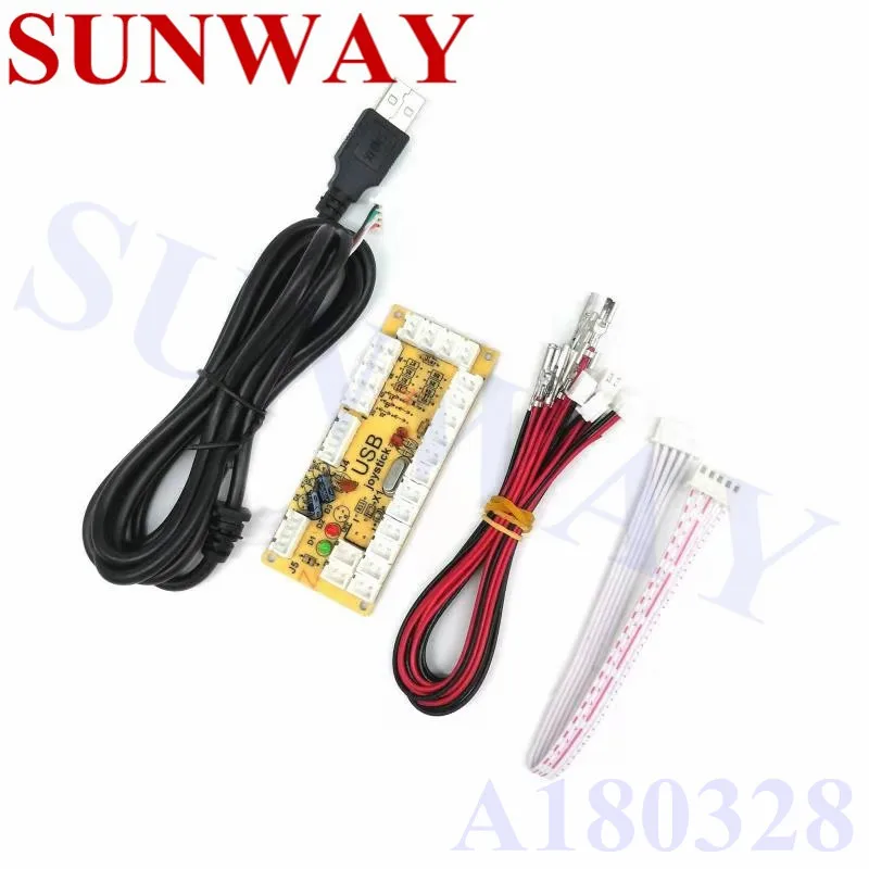 Аркадный джойстик DIY Kit Нулевая задержка Игровой Набор для творчества, usb-датчик для ПК Джойстик Sanwa для аркадных игр+ sunway кнопка для Аркады MAME