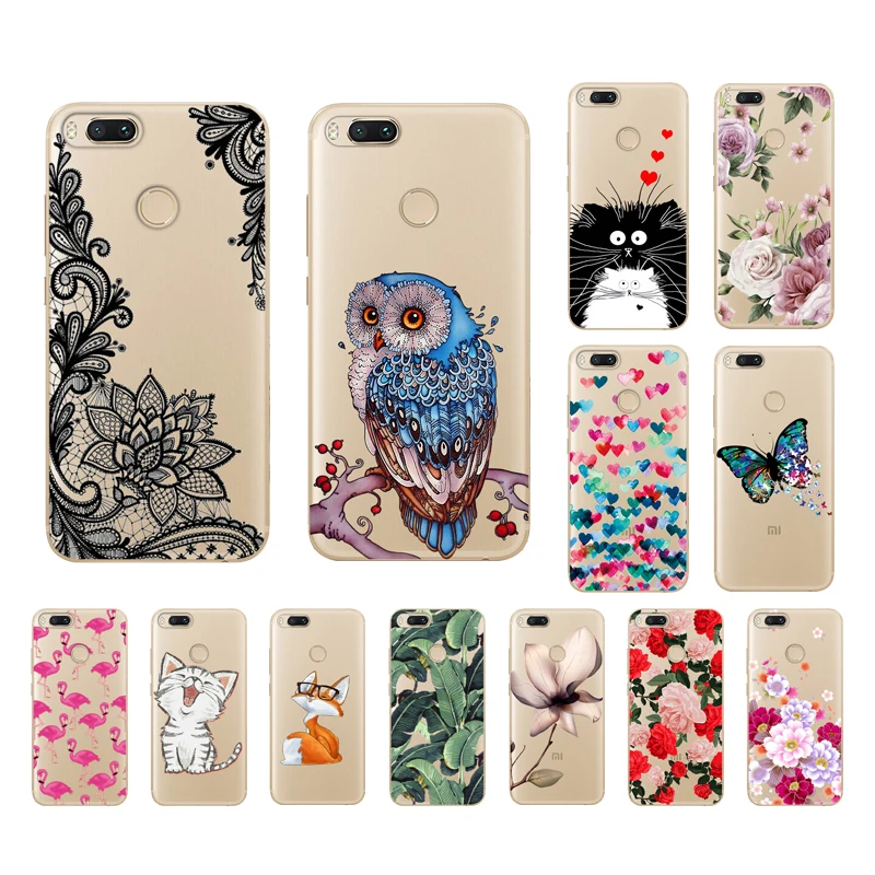 

Painting Case For Xiaomi Mi A1 Mia1 Cute Cat Case Bumper For Mi A 1 Protect Cover For Xiaomi Mi 5X Mi5x 5.5" Back TPU Soft Case