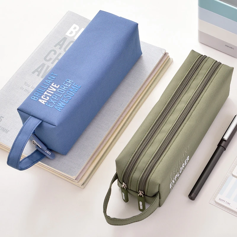 

1 PC Large Capacity Fabric Pencil Cases Bags Creative Student Gift School Pen Box Case Pouch Office Stationary Supplies 050000