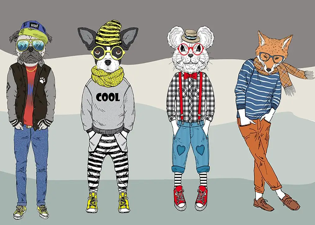 mão abstrata animal dos desenhos animados loja