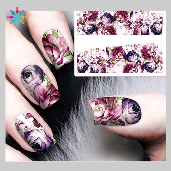 

1 Sheet 3d Design Nail Sticker Water Adhesive Foil Nail Art Decorations Tool Water Decals Nail Sticker
