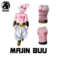 Национальный тренд пересечение границы стиль Мужская одежда аниме Dragon Ball Majin Buu 3D цифровой печати спортивный жилет для фитнеса