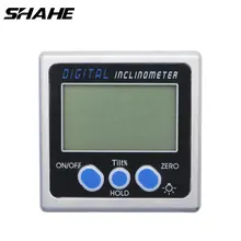 4x90 градусов Алюминиевый сплав цифровой уровень коробка транспортир Угол Finder датчик уровня конический Инклинометр магнитное основание в нижней части