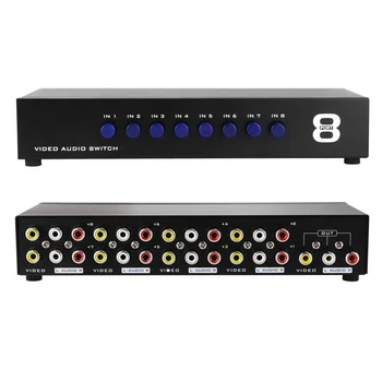 

1pc RCA Switch Box Composite Audio Switch Box RCA Switcher for TV Home