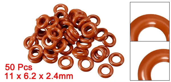 uxcell Silicone O-Ring 8mm-150mm Outside Diameter Seal Rings Sealing Gaskets Red for Pressure Vessel Boiler Filter 19 Sizes