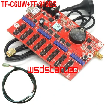 

TF-C6UW+TF-910BS Brightness Sensor WIFI & USB LED Single & Dual color controller card 2048*64 1024*128 New Hot Sales