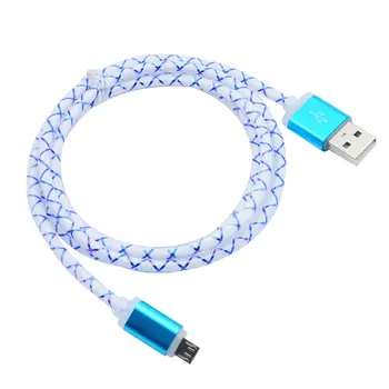 

Colorful Silk 1M 5 Colors PVC Line Sync Data Charging Lighting Micro USB Cable Fast Charging for Mobile Phone