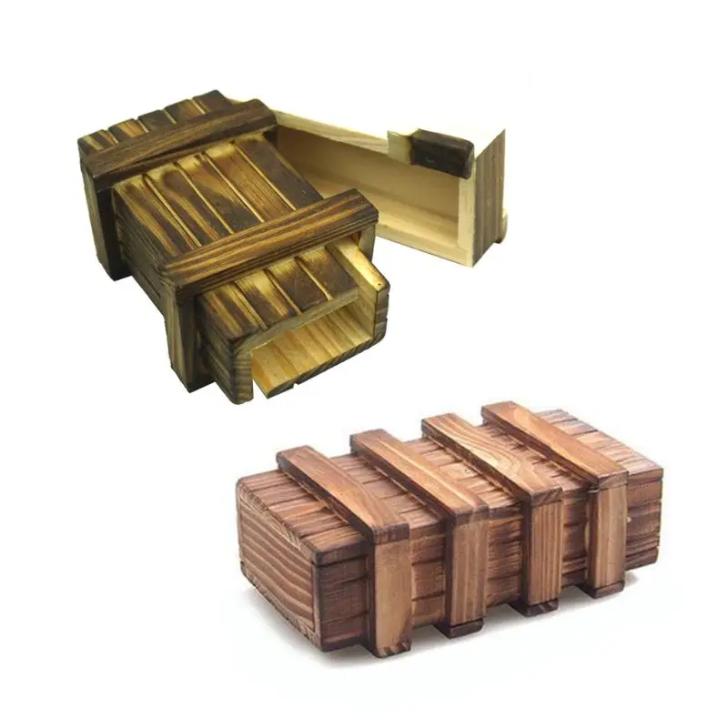 Chinese Vintage Classic Brain Magic Trick Wooden Puzzle Box With Extra Secure Secret Drawer Hide Amazing Gift Baby Bottle Accessories Aliexpress
