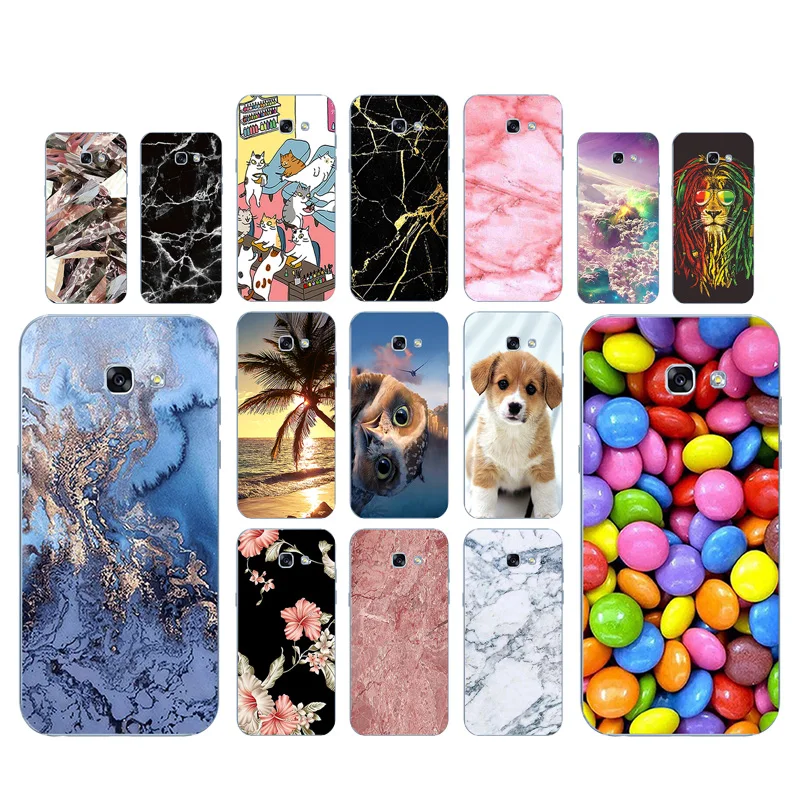 For Samsung Galaxy A3 A5 A6+ 2015 2017 2016 2018 Fashion Soft Silicone Cover A10 A30 A50 TPU Transparent Case |