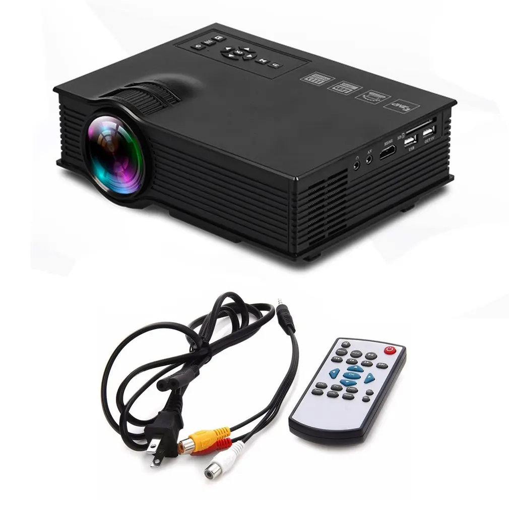 

UC40 LED Projector 1200lm Full HD 1080P HIFI Sound With Remote Controller Home 3D Theater Business Conference Machine