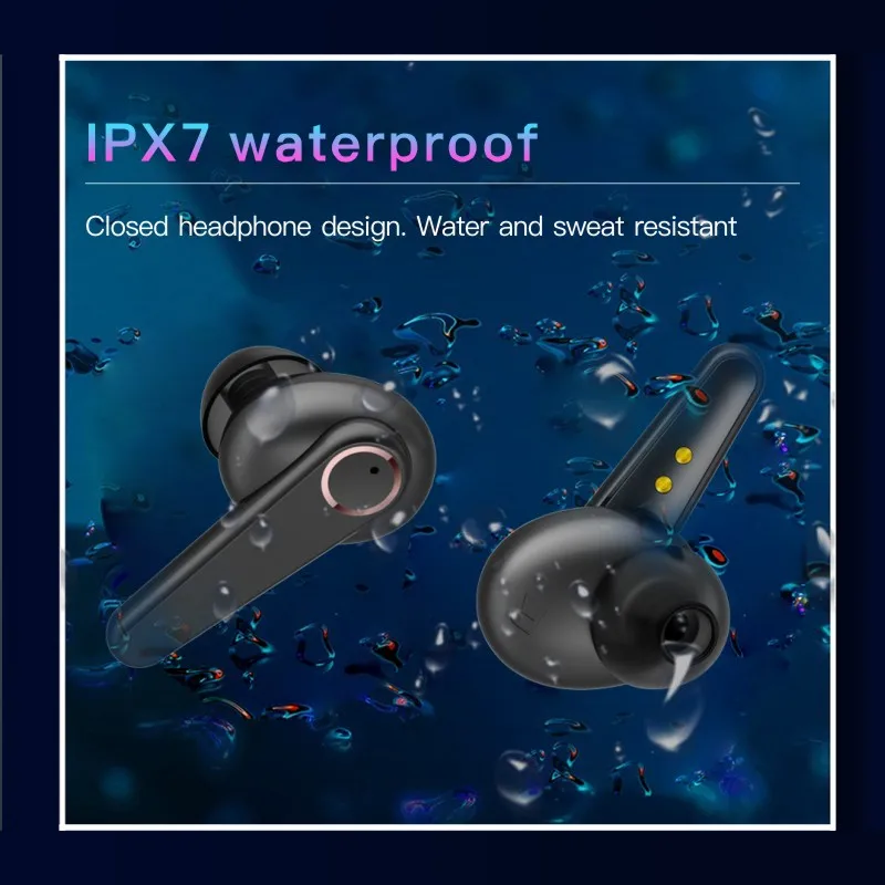 2020 New ANC Noice Cancelling Wireless Bluetooth Earphones G07 TWS HD Call Earbuds IPX7 Waterproof Sport Headset With Microphone