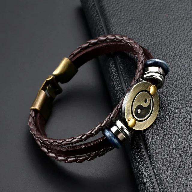 Franklin Cow Leather Cuff Wrap Bangles - Image 4