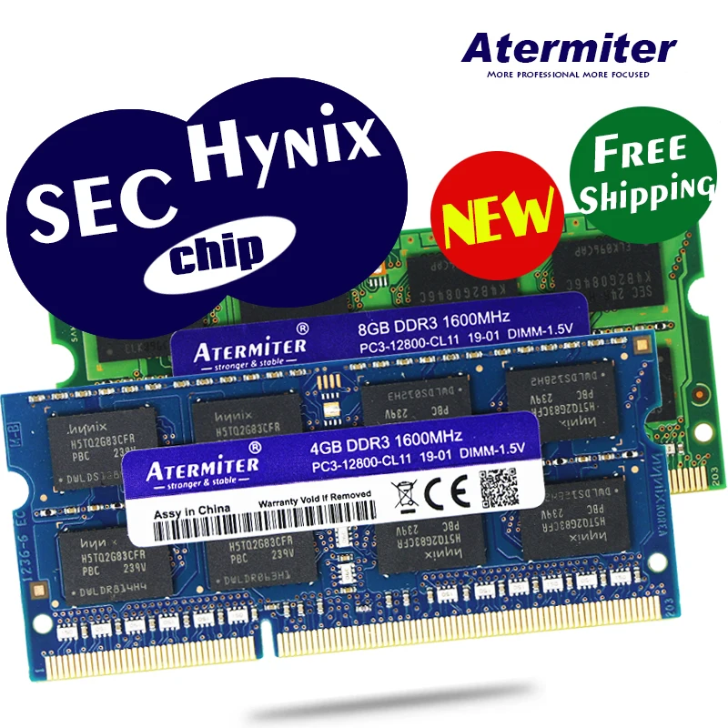 2GB 4GB 8GB 2G 4G 8G PC3L PC3 DDR3 1066Mhz 1333hz 1600Mhz 12800 10600 8500 Laptop Memory Notebook RAM Hynix Chip SEC Chip Laptop Memory Module Laptop Ram Memory Notebook Ram Memory