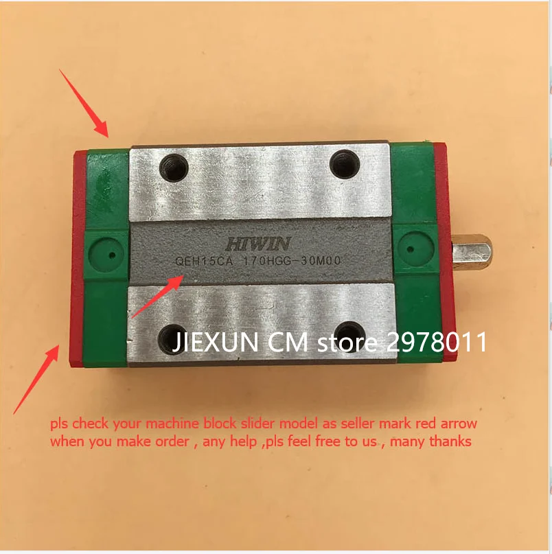 para Qeh15ca Qeh20ca Qeh25ca Bloco Deslizante de Guia Linear para Impressora a Jato de Tinta Rolamento de Trilho Linear Cnc Peças de Impressora Trilho Deslizante - Imagem 2
