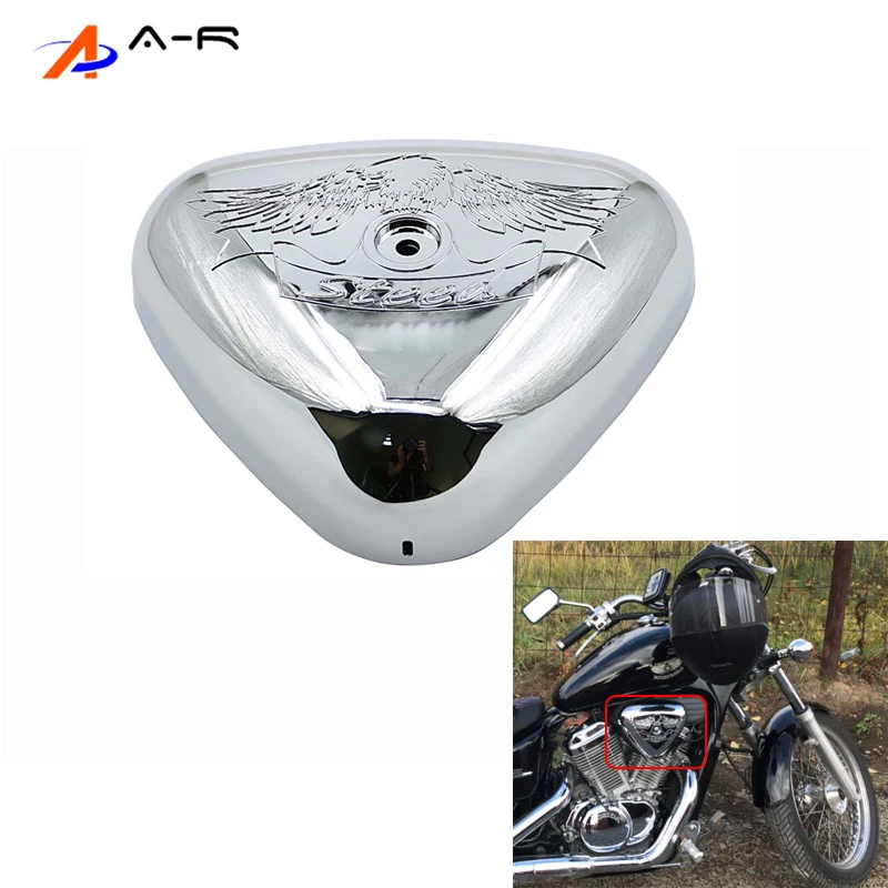 Para honda steed 400 600 vlx vlx400 vlx600 1988-1998 chrome plástico filtro de ar capa de filtro de admissão de ar mais limpo escudo protetor