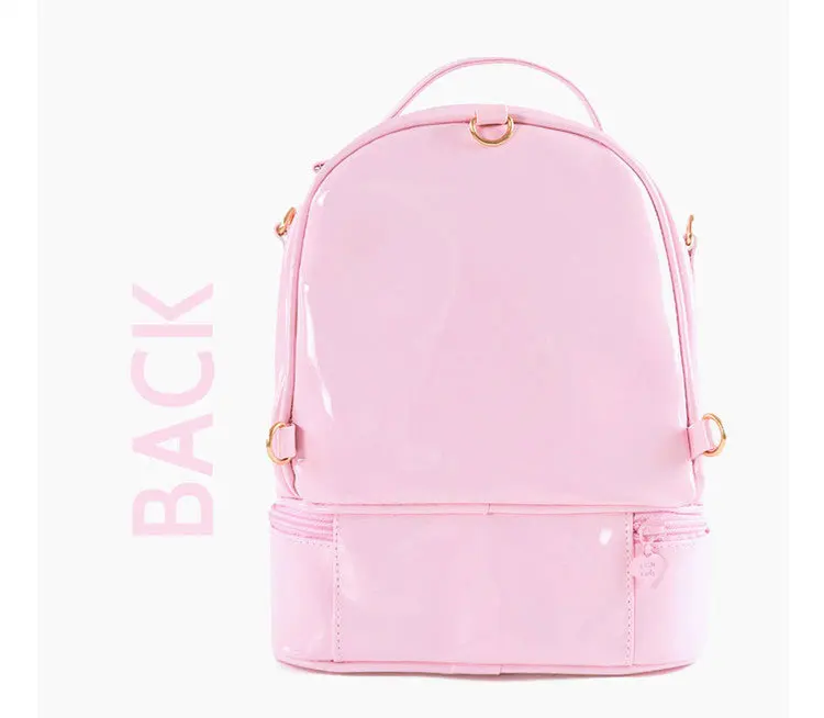 18L-Bento рюкзак Pu маленький женский рюкзак модный Bento Box с героями мультфильмов милый детский эллиптический школьный рюкзак с надписью