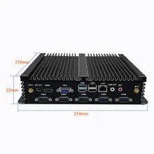 DDR3 Hdmi Corei7 i3 i5 J1900usb Mini PC HD ssd 256 gb Mini Industrial Computer 8gb Ram 6Com Fanless PC Chassis Win 10 1920*1080