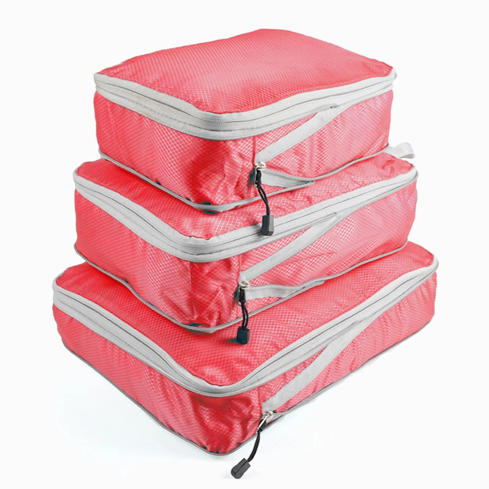 3 шт./компл. большая дорожная упаковка Пакеты для кубиков набор путешествия сумка для хранения на молнии Чемодан чемодан одежда аккуратные Организатор гардероб Чехол