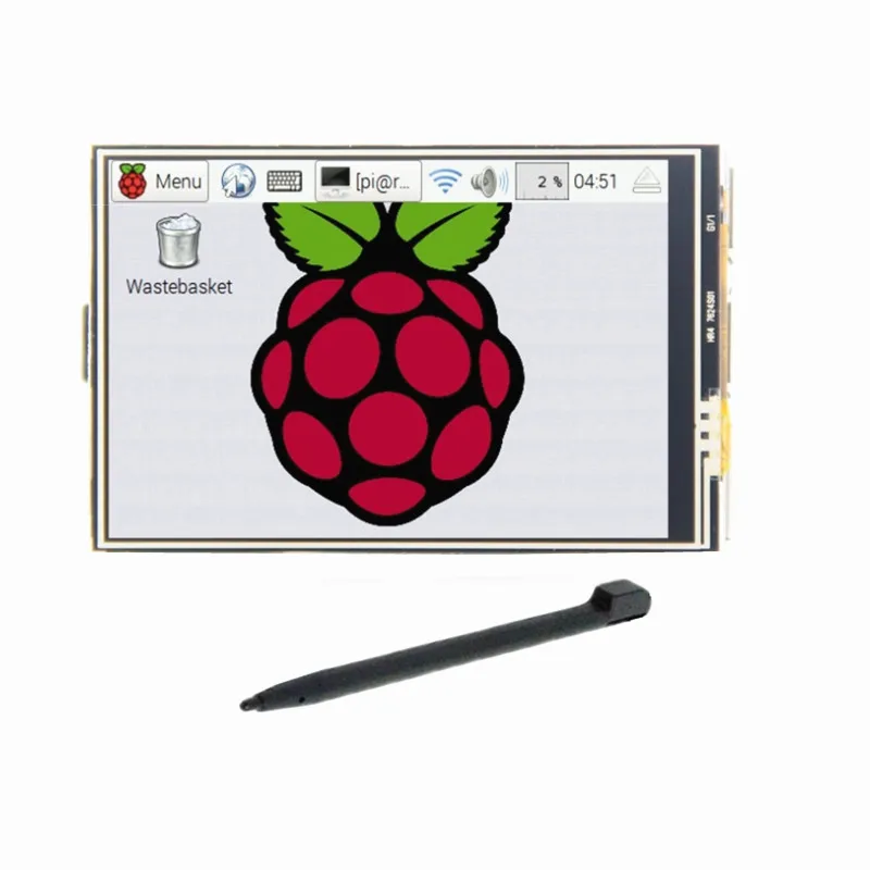 3,5 дюймовый ЖК-дисплей с сенсорным экраном с корпусом радиатора для Raspberry Pi 4 Модель B