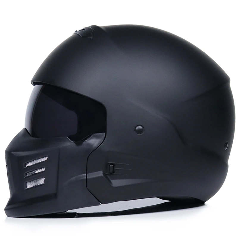 Motorcycle retro Helmet Cruiser Touring Riding Motorbike Full Face Safety Casque Moto Casco | Автомобили и мотоциклы
