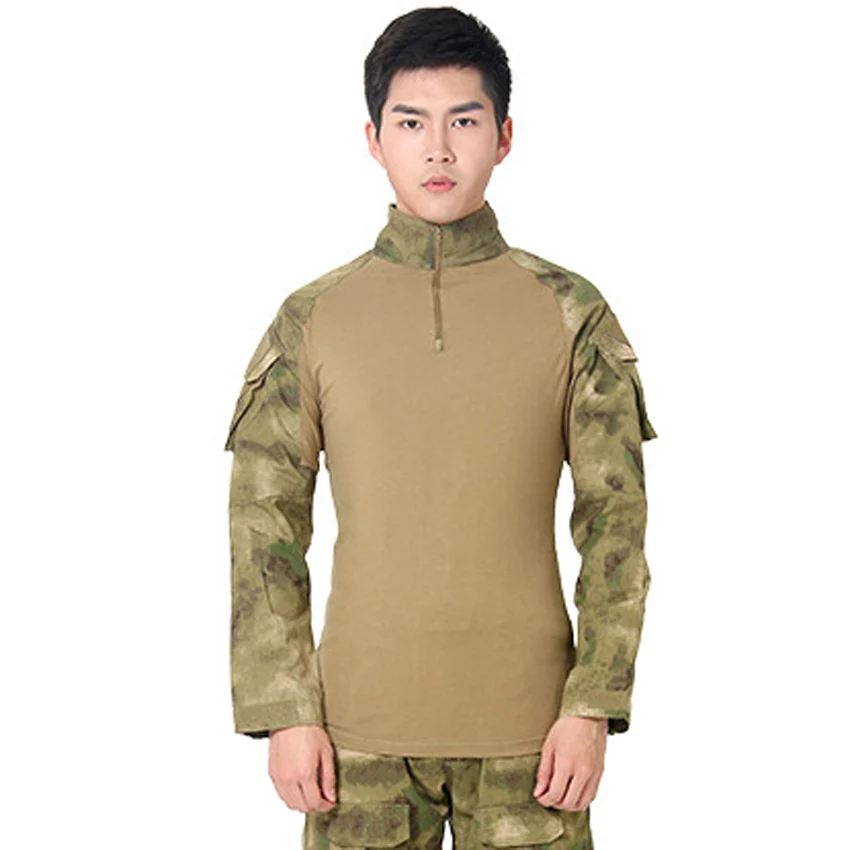 Men US Army Suit Tactical Military Uniform Camouflage ACU German Desert Combat Hunting Clothing Ful