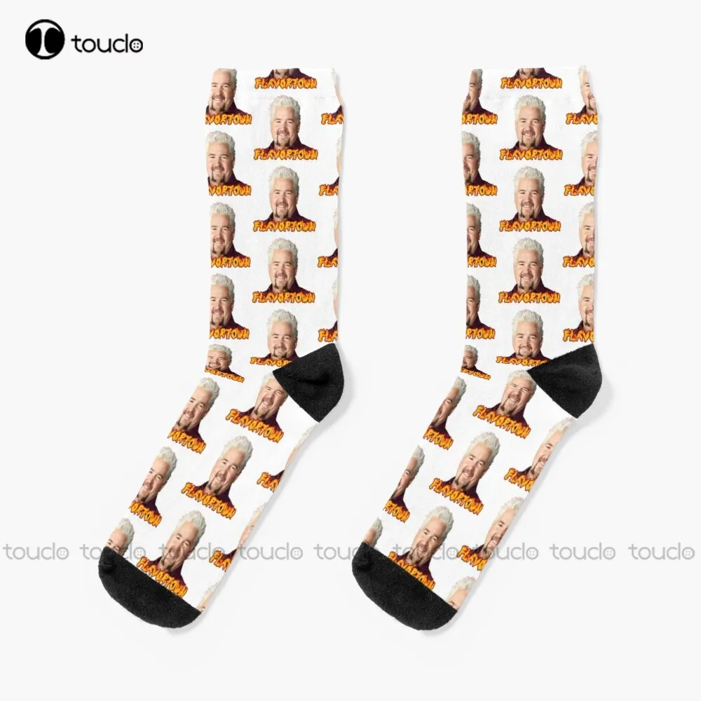

Welcome To Flavortown Socks Slipper Socks Men Personalized Custom Unisex Adult Teen Youth Socks 360° Digital Printing Funny Sock