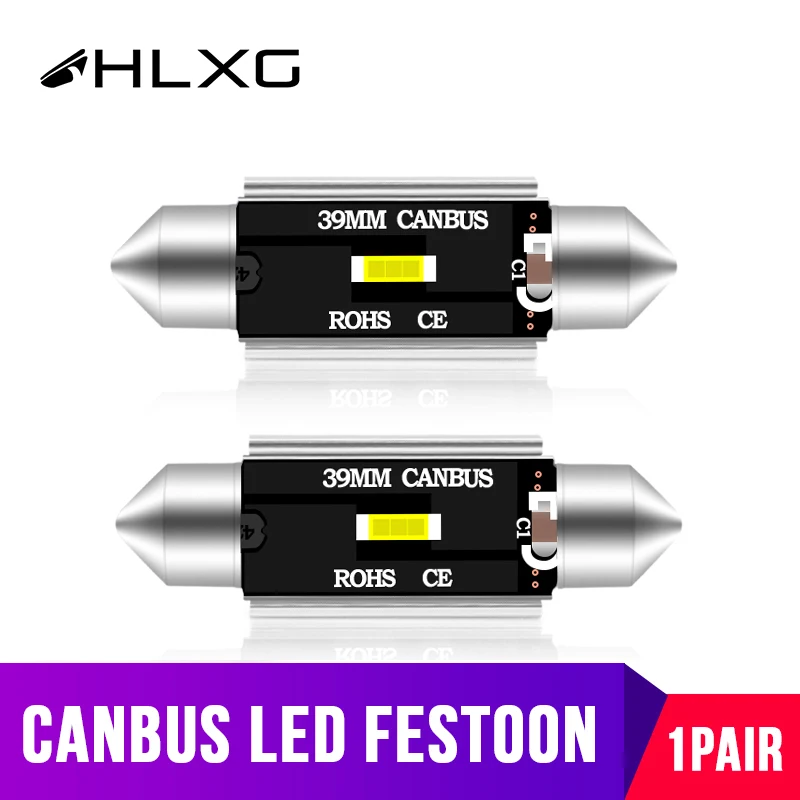 Светодиодная лампа CSP 1860 Canbus Festoon c5w C10W 31 мм 36 39 41 номерной знак для автомобиля