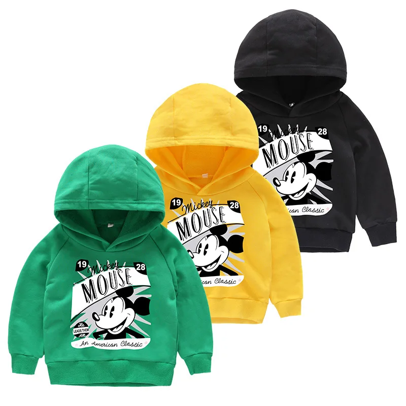 Mickey Mouse Baby Boy Clothing Long Sleeve Tops Kids Jackets Toddler