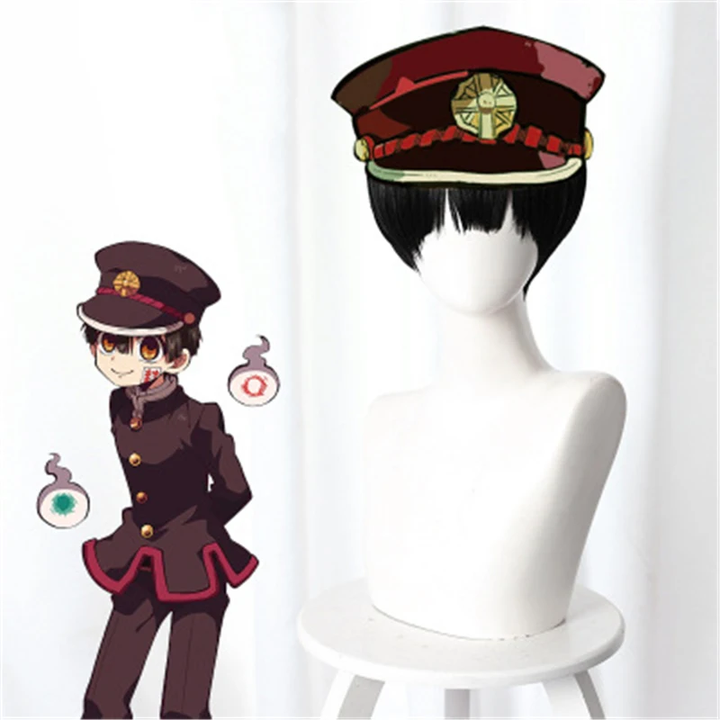 

Anime Jibaku Shounen Hanako-kun Hanako Kun Cosplay Wig Black Short Synthetic Hair Costume Role Play Wigs Pelucas