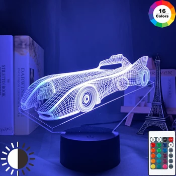 

Acrylic 3d Illusion Baby Night Light Sports Car Nightlight for Kids Child Boy Bedroom Decor Bedside Table Lamp Racing Car Gift