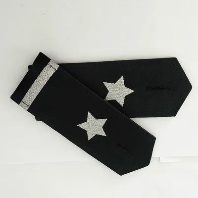 Silver Star 1 bar 1/2/3/4 цвета: золотистый, серебристый бары Stars Airline эполет для пилота униформа для охранников производительность рубашки пальто эполет - Цвет: Silver Star 1 bar