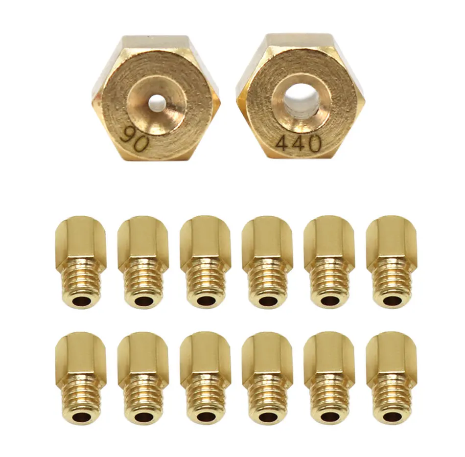 ZSDTRP 12pcs Hex Type Main Jets for MIKUNI VM TM TMX Carburetor