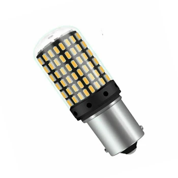 

Car Turn Signal Light Auto 1156 BA15S 3014 144SMD LED Amber Error-free Exterior
