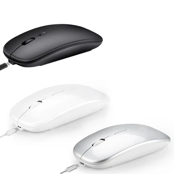 

Wireless Mouse Computer Bluetooth Mouse Silent PC Mouse Rechargeable Ergonomic Mouse 2.4Ghz USB Optical Mice for Laptop PC