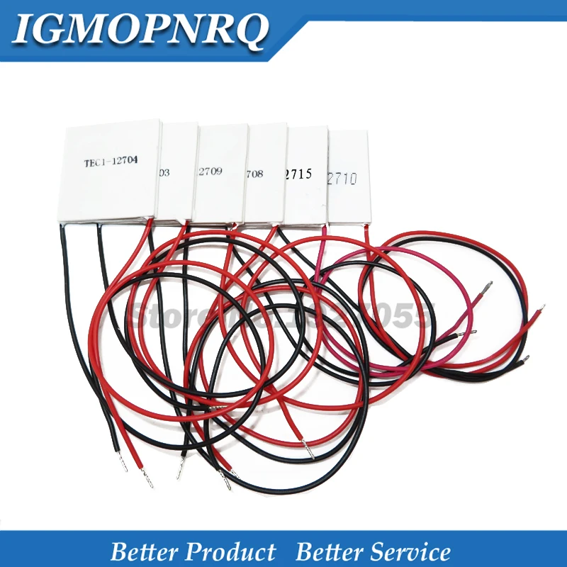 

TEC1-12706 12703 12704 12705 12708 12709 12710 12712 12715 Thermoelectric Cooler Peltier 40*40MM 12V Peltier Elemente Module
