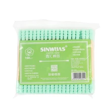 Чистые наконечники RFID Блокировка одноразовые ватные палочки деревянные палочки двойная головка многофункциональные инструменты для здоровья для медицинских ватных палочек