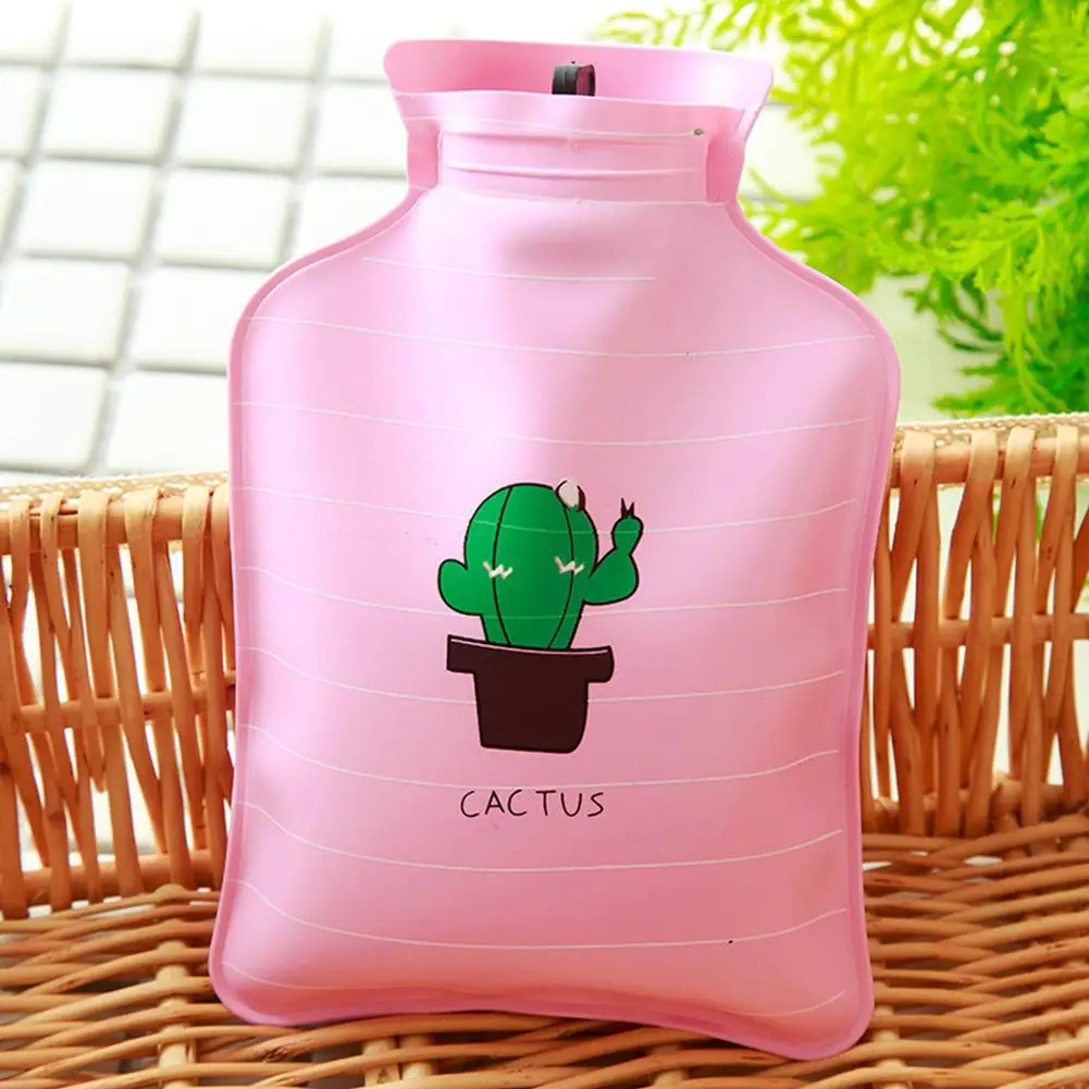 Kidlove сумка для горячей воды милый мультфильм бутылка для воды Карманный подарок для детей взрослых - Цвет: 6 prickly pear