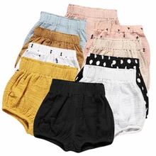 Треугольные Трусы-шорты с высокой талией для малышей модные Хлопковые Штаны для маленьких мальчиков и девочек свободные Мягкие штаны для малышей Одежда для детей