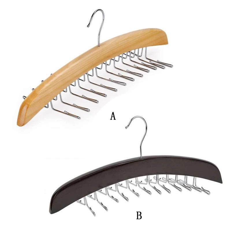 Мультифункциональный деревянный поясная стойка подвесной галстук Полка Шкаф Вешалка для ремня шелковый шарф Органайзер Крючок для склада