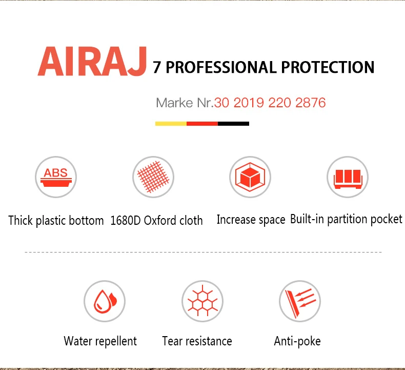 AIRAJ Tool Bag Waterproof Tool Bag Adjustable Shoulder Strap Collapsible Wear-resistant DurableElectrician Tool Bags portable tool chest