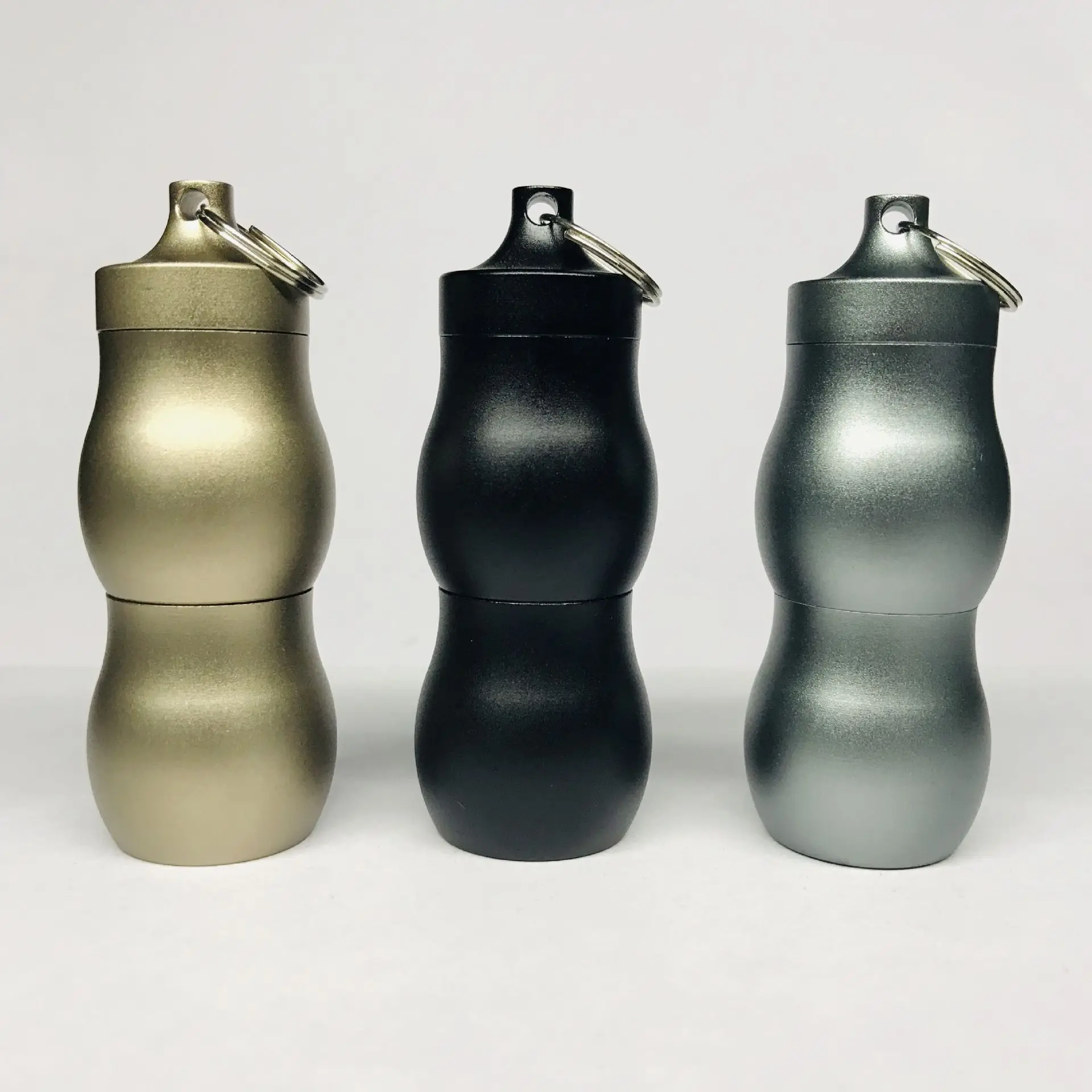 Outdoor First Aid Pills Sealed Bottle Mini Waterproof Metal Small Medicine Pot Aluminium Alloy Keychain Tea Leaf Hanging