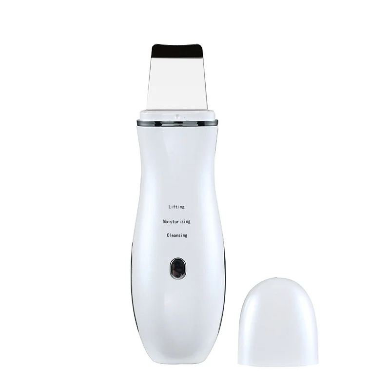 New Ultrasonic Skin Scrubber Facial Cleaner Ion Acne Blackhead Remover Peeling Shovel face Lifting Massager | Обустройство дома