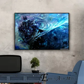 

Lich King WOW Game Artwork Posters And Prints Canvas Art Decorative Wall Pictures For Living Room Home Decor Unframed Painting