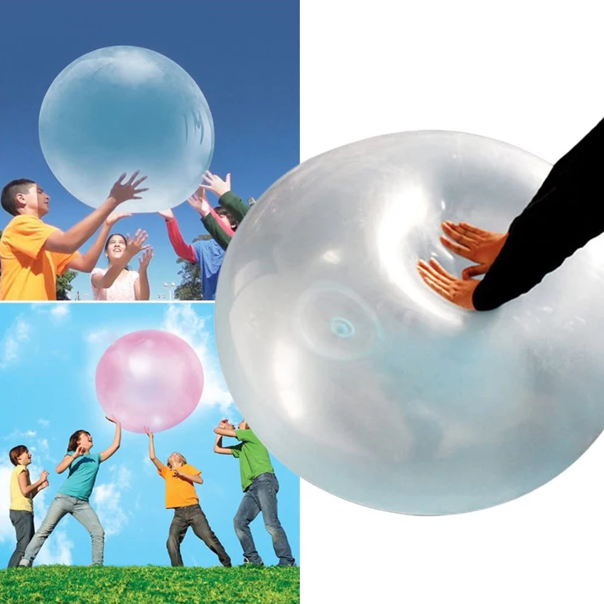 Magic Wubble Air Water Filled Bubble Ball Blow Up Balloon Large Inflatable Fun Toy for Kids Birthday Party Beach Outdoor Gift | Дом и сад