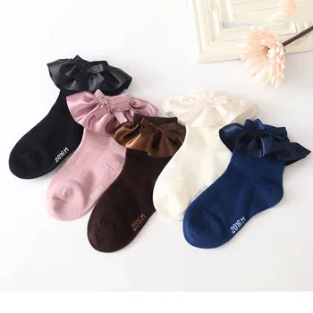 

Fashion Girls Lace Ruffle Frilly Ankle Socks Babies Sweet Princess Lovely Vintage Cotton Knitted Knee Short Socks