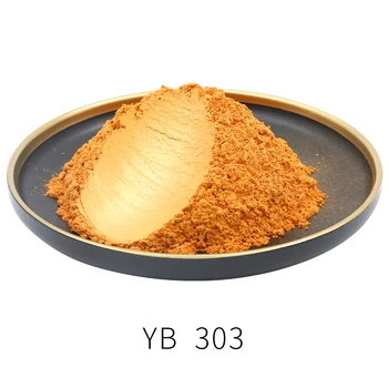 

#303 Gold Pearl Powder Pigment Dye Ceramic Powder Paint Coating Automotive Arts Crafts Mica Powder Pigment Gold Color Powder 50g