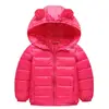 2022 Autumn Winter Baby Kids Solid Outerwear Infants Boys Girls Hooded Jacket Coats Clothing Christmas Cotton Padded Clothes ► Photo 2/6