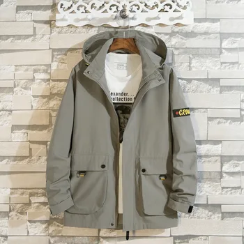 

Men Coat Autumn Plus Fat plus Size Tooling Fat Man Loose Trend Leisure Jacket Clothes