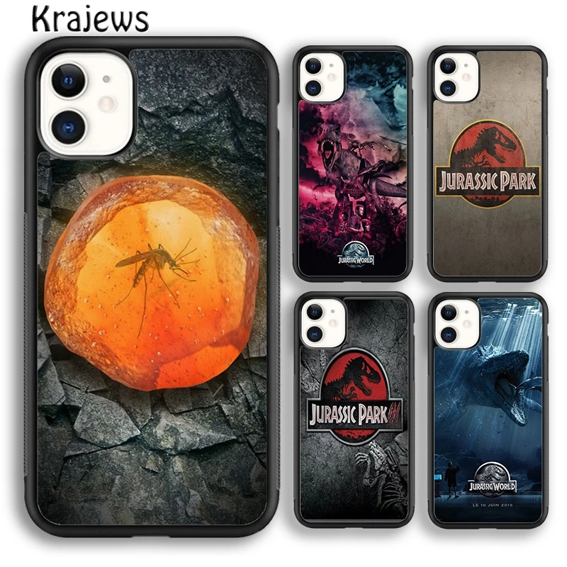 Krajews Coque Jurassic Park Capa plate Phone Case Cover For iPhone 6s 7 8  plus X XR XS 11 12 13 pro max Samsung Galaxy S8 S9 S10|Phone Case & Covers|  - AliExpress